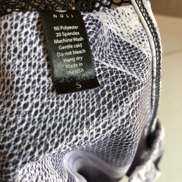 🔥 FIRE SALE CLOSET CLOSING🔥 NWOT Noli Yoga Aria Ballerina Sports Bra Blue Mesh - Picture 7 of 8